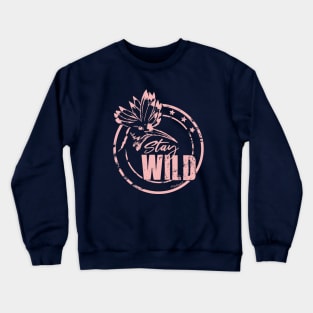 Wild pink hoopoe Crewneck Sweatshirt